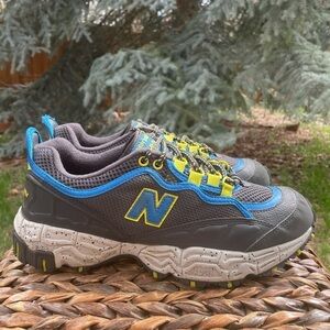 New Balance ML801GLC Black Blue Yellow Running Shoes Trail Sneakers Men size 8.5